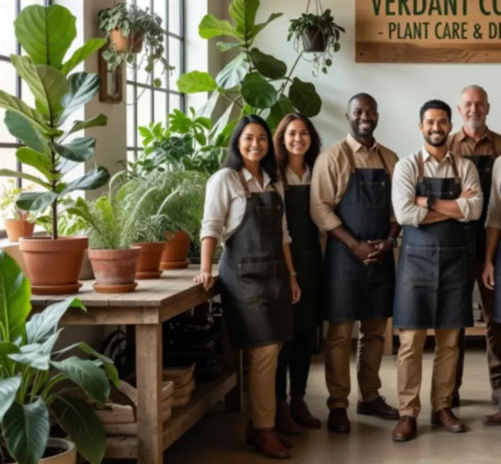 Zespół specjalistów Bloomoryxa odpowiedzialnych za projektowanie i opiekę nad zielenią